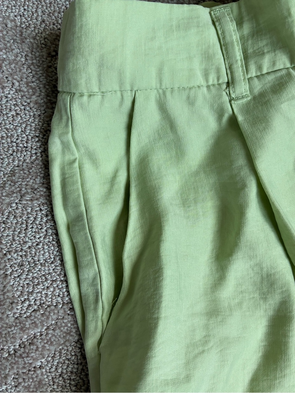 Pleated green Zara trousers - Picture 9 of 9